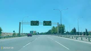 Cyprus Nicosia – Limassol motorway roadtrip 20240730 [upl. by Nosac415]