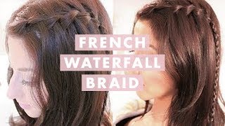 How To French Waterfall Braid [upl. by Lezned]