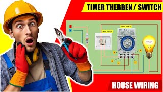 Light bulb timer switch wiring diagram connection  switch and a timer [upl. by Wiggins527]