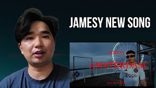 JAMESY NEW SONG  AMSTERDAM  DG RECORD reaction [upl. by Adlaremse]