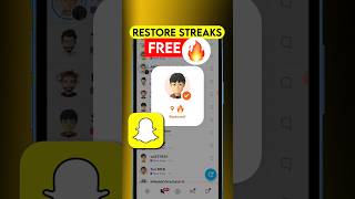 How to Restore Snapchat 🔥Streaks  Snapchat Streak Recovery  Shorts  SMYT [upl. by Hilleary]