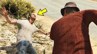 GTA 5 Ron Betrays and Kills Trevor [upl. by Heath]