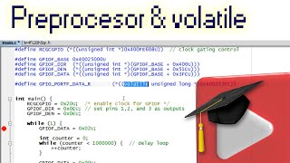 5 Preprocessor and the quotvolatilequot keyword in C [upl. by Gnil880]