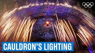 Lighting the cauldron 🔥at the London 2012 Opening Ceremony [upl. by Lleon]