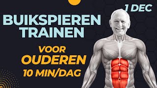 10 MIN BUIKSPIEREN trainen voor OUDEREN [upl. by Leksehc]