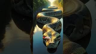 Ular Piton Besar  Menjelajahi  Hutan shorts shortvideo art trending trendingshorts snake [upl. by Varian]