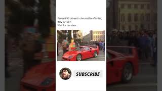 Witness the 1987 Moment When F40 Became the King of Milan Streets daily facts world history [upl. by Iel]