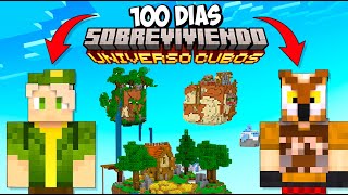 Sobreviviendo 100 Dias en un UNIVERSO de CUBOS con ARAÑAS en MINECRAFT  DIRECTO Dia 2 [upl. by Volney]