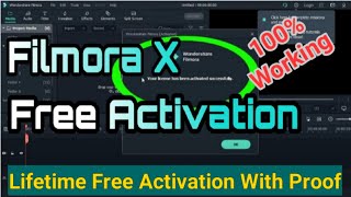 How to Active Wondershare Filmora X For Free in Windows 10  Filmora X Free Activation Process [upl. by Miharbi30]