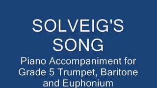 Solveigs Song for Bb Trumpet Baritone and Euphonium [upl. by Clayson549]