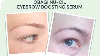 Obagi NuCil Eyebrow Boosting Serum Review with before and after photos  how to apply [upl. by Inglebert]