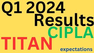 Q1 2024 results TITAN CIPLA analysis After result effect [upl. by Elpmid]