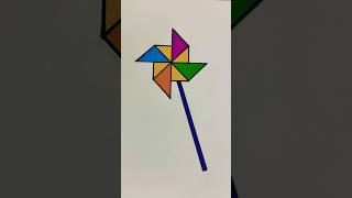 Windmill artadventure explore drawing love windmill art colors painting happy [upl. by Airekal]