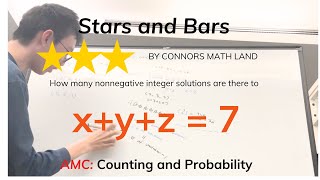 Stars and Bars Number of Integer Solutions to xyz  7 [upl. by Lynn]