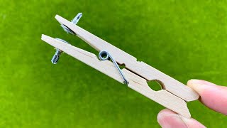 10 Amazing Tricks with Clothespin that EVERYONE Should Know [upl. by Yemaj302]