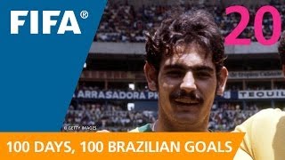 100 Great Brazilian Goals 20 Rivellino Germany 1974 [upl. by Ennovehs910]