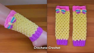 Crochet Kids Leg Warmers [upl. by Tedie]