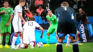 Thomas Muller funny free kick [upl. by Imoyik]