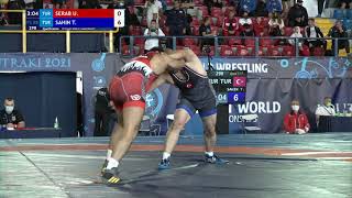 Qual FS  88 kg U SERAB TUR v T SAHIN TUR [upl. by Kudva453]