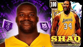 100 OVERALL SHAQUILLE ONEAL IS A DOMINANT FORCE IN NBA 2K24 MyTEAM [upl. by Timofei614]