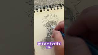 Something is WRONG with my art art drawing jjk anime shortsviral [upl. by Ithaman]