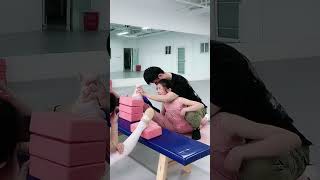 Students doing dance flexibility training [upl. by Alecia]