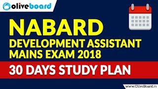 NABARD Development Assistant Mains Exam 2018  Study Plan [upl. by Sibylla]