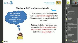 Webinar DatenschutzGrundverordnung für kleine Vereine [upl. by Soisanahta]