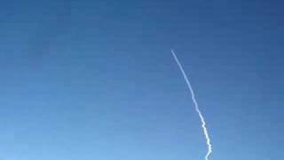 2007 Launch of Space Shuttle seen from aircraft [upl. by Nosreffej]