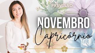 ✨CAPRICÓRNIO NOVEMBRO TUDO SOBRE Trabalho Dinheiro Amor Saúde  Previsões Horóscopo Tarot [upl. by Ayikahs]