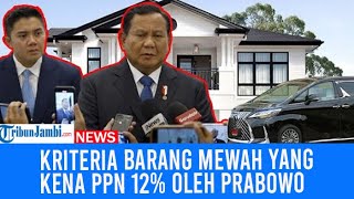 Kriteria Barang Mewah yang Bakal Kena PPN 12 Kebijakan Prabowo [upl. by Ailimac]