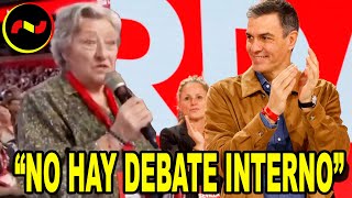 Militante BOICOTEA EL CONGRESO socialista “NO HAY DEBATE INTERNO” [upl. by Ternan]