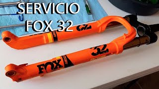 Servicio a Horquilla FOX 32 SC Factory  Ciclismo de Montaña 12 [upl. by Akenaj964]