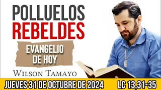 Evangelio de hoy JUEVES 31 de OCTUBRE Lc 133135  Wilson Tamayo  Tres Mensajes [upl. by Cynara]