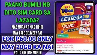 Paano bumili ng DITO Sim Card sa Lazada 2024 TrendstarYTC2024new viral trending latest [upl. by Lanod725]