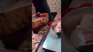 Chicken cutting Muslim style chicken cutting in India meatwala amazingchickencutting amazingfa [upl. by Vassili]