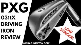 PXG 0311X Driving Iron Review amp Hitting Tiger Woods Stingers [upl. by Caro]