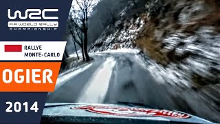 OGIER onboard Rallye MonteCarlo 2014 VW Polo R WRC Stage 4 Slippy Ice and Snow quotLa Glacequot [upl. by Anerda]