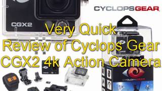 Review of the CGX2 Cyclops Gear 4k Action Cam [upl. by Onitsuaf47]