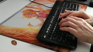 ASMR Writing Sprint Keyboard Typing mouse clicking turning pagesNo TalkingDay 30 [upl. by Elatsyrk]