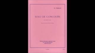 Rabaud  Solo de Concours  for Clarinet and Piano [upl. by Vadim]