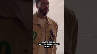 Jayson Tatum “Anything is Possible” KG jacket is tough 🔥 nba shorts celtics [upl. by Ailed]