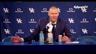 Kentucky Wildcats Basketball Coach Mark Pope Recaps WIN vs Bucknell [upl. by Akitan751]