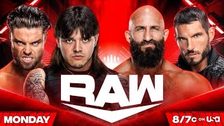 JD MCDONGH amp DIRTY DOMINIK MYSTERIO VS JOHNNY GARGANO amp TOMMASO CIAMPA  WWE RAW [upl. by Ondine572]