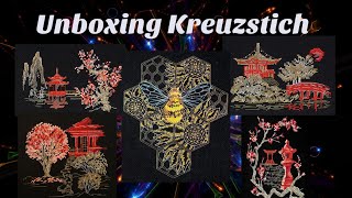 Unboxing  Kreuzstich  cross stitch  Abris Art Kits [upl. by Tuesday]