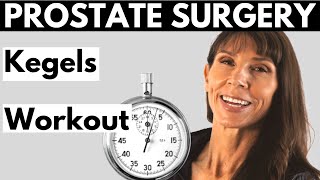 Prostatectomy Kegel Exercises for Men  Physiotherapy Real Time Radical Prostatectomy Workout [upl. by Kimberlee]