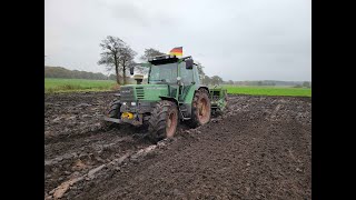 Das erstemal mit Fendt Farmer 309 und Drillkombination aus Krone Kreiselegge amp Amazone D7 [upl. by Ihsorih558]