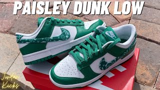 WORTH IT Nike Dunk Low Paisley Unboxing  Review [upl. by Manolo]