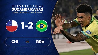 CHILE vs BRASIL 12  RESUMEN  ELIMINATORIAS SUDAMERICANAS  FECHA 9 [upl. by Delbert]