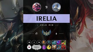 Irelia Mid vs Galio  KR Challenger Patch 1411 [upl. by Ninehc]